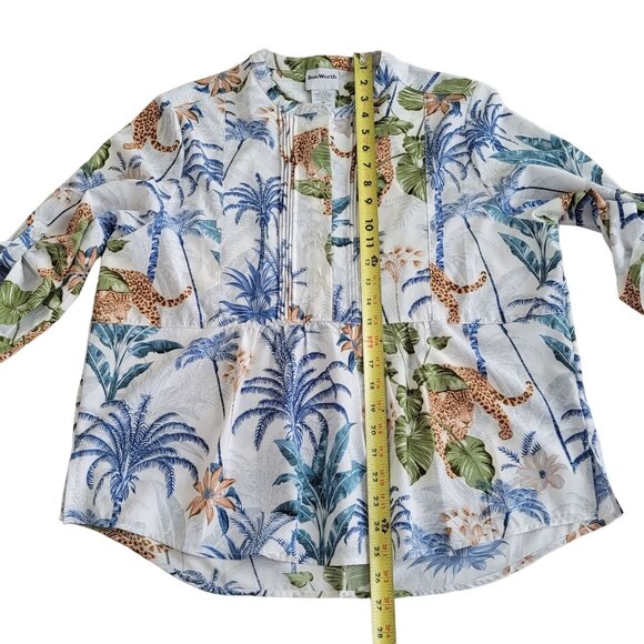 Bon Worth Jungle Animal Print Women's Top MP - Picture 5 of 6